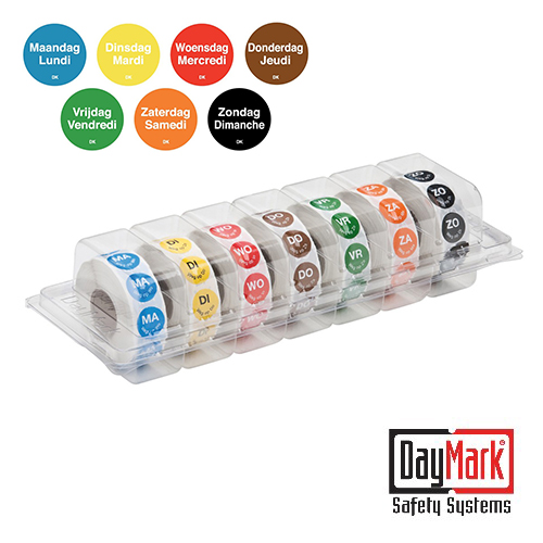 Daymark Safety Systems dispenser permanente stickers dag van de week